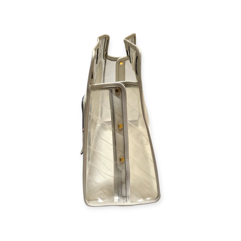Fendi White Clear 2019 Medium Peekaboo Defender Clear‎ White Authentic Bag - Picture 2 of 11